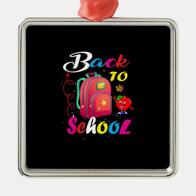 Teacher Back To School Metal Tree Decoration (Front)