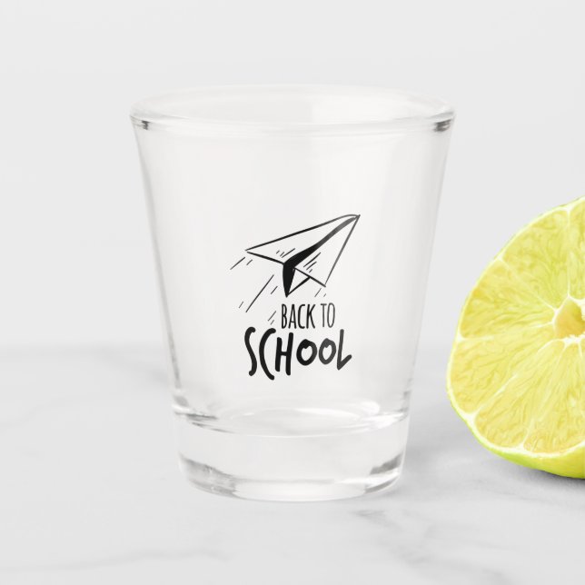 Teacher Back To School Shot Glass (Front)