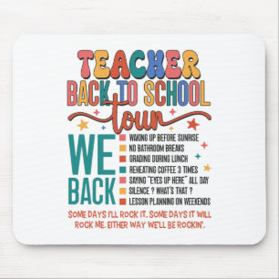 Teacher Back To School Tour Bruh We Back 1st Day O Mouse Mat
