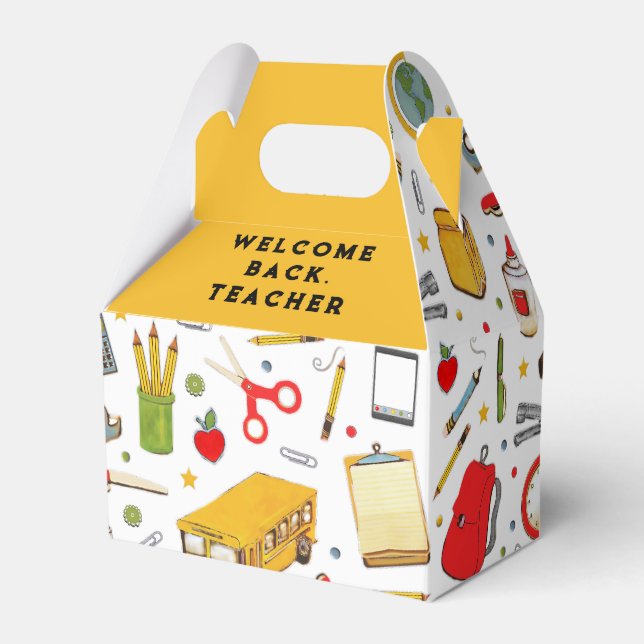 Teacher Back-to-school Welcome Favour Box (Front Side)