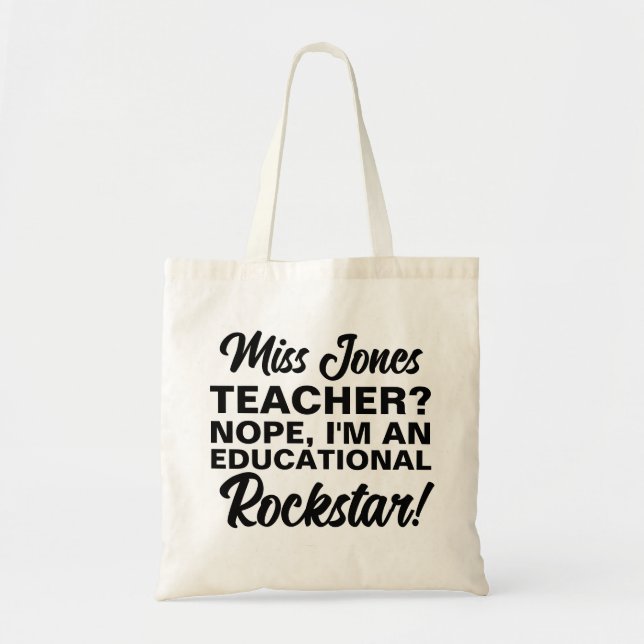 TEACHER BAG educational rockstar fashion (Front)
