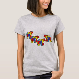 Teacher Bear Autism Awareness Month SPED Teacher M T-Shirt