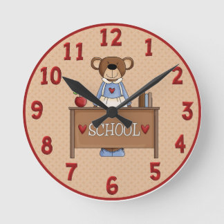 Teacher Bear Wall Clock
