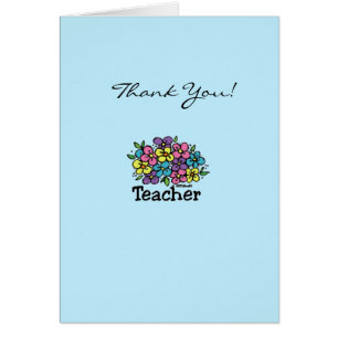 Teacher Blooms Thank You Card