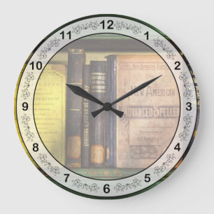 Teacher - Books you use in school  Large Clock