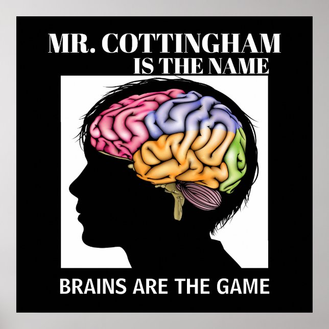 Teacher Brain Poster (Front)