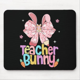Teacher Bunny Bow Pencil Easter Days Resurrection  Mouse Mat