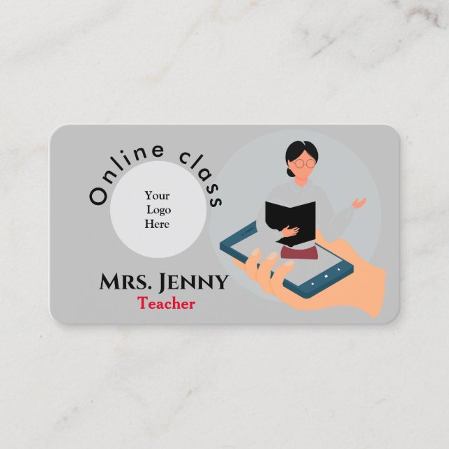 Teacher Business Card (Front)