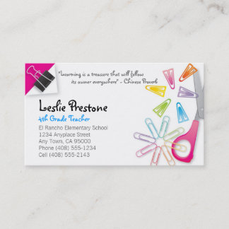 Teacher Business Card