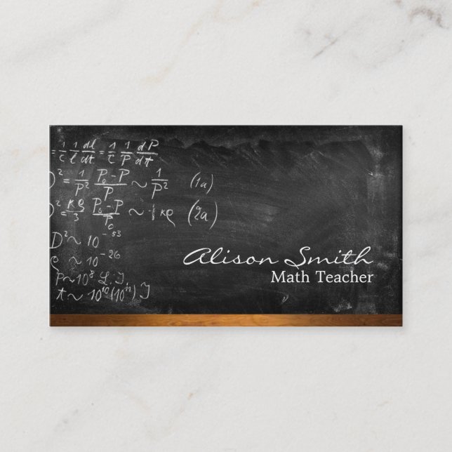 Teacher Business card (Front)