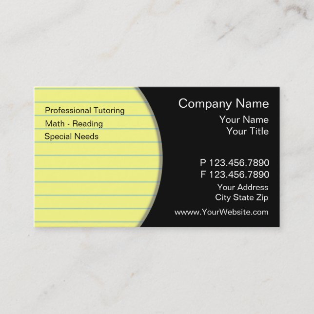 Teacher Business Cards (Front)