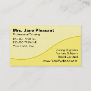 Teacher Business Cards