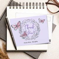 Teacher Butterfly Thank You
