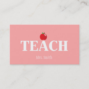 Teacher Calling Card
