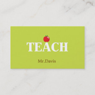 Teacher Calling Card