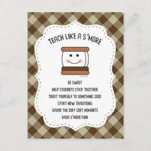 Teacher Camping Classroom Theme Smores Postcard