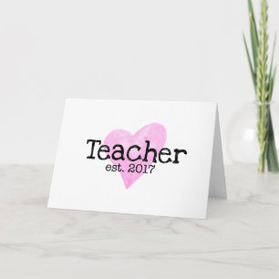 Teacher Card, New Teacher Card