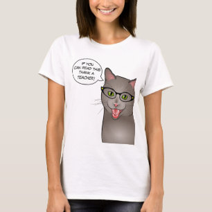 Teacher Cat Funny Customisable shirt