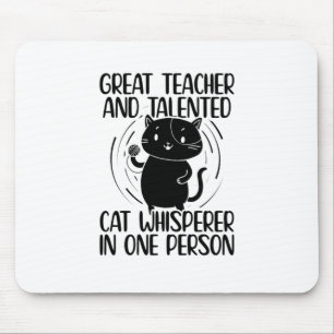 Teacher Cat Lover Cats Pet Kitten Knitting Gifts Mouse Mat