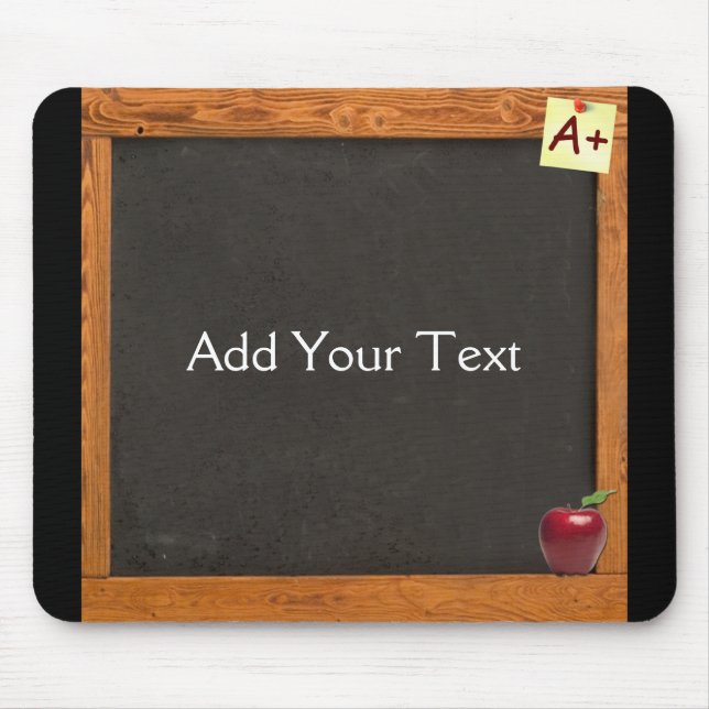 Teacher Chalkboard Mouse Mat (Front)