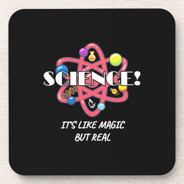 Teacher Chemistry Science Is Like Magic But Real Coaster (Front)