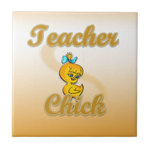 Teacher Chick Tile