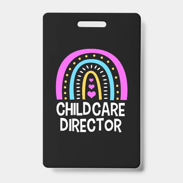 Teacher Childcare Director ID Badge (Front)