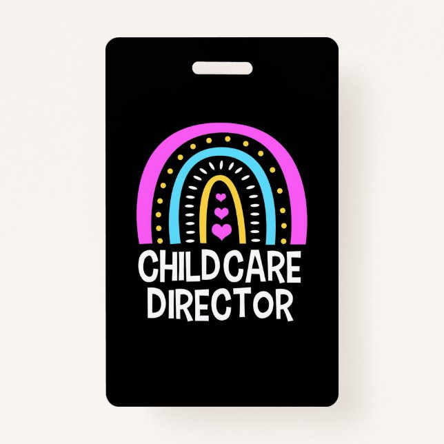 Teacher Childcare Director ID Badge (Front)