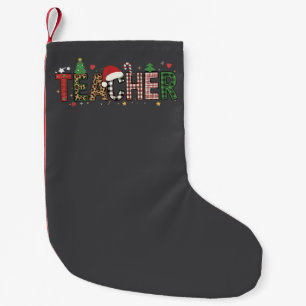 Teacher Christmas Alphabet Teachers Gift Student Small Christmas Stocking