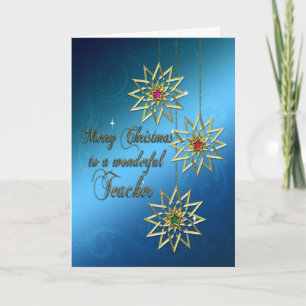 Teacher, Christmas card