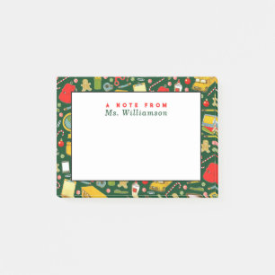 Teacher Christmas Holiday Post-it Notes