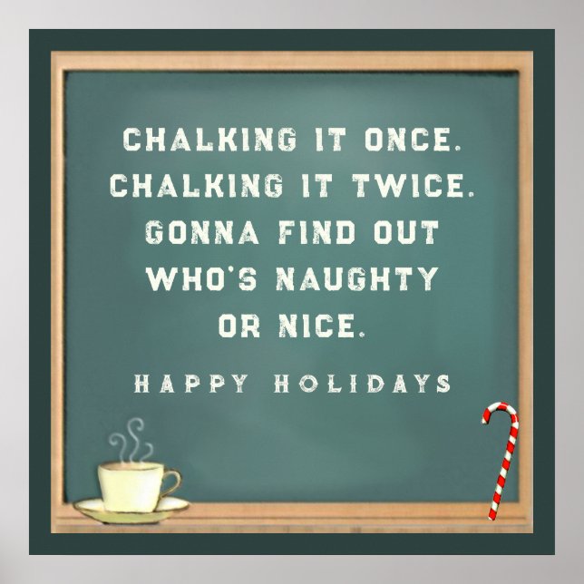 Teacher Christmas Holiday Poster (Front)