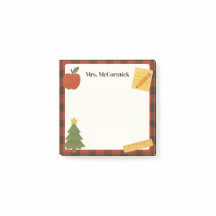 Teacher Christmas Holiday Sticky Post-It Notes