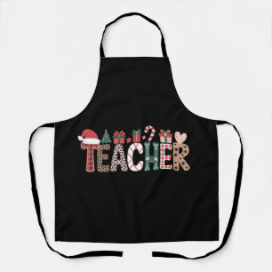 Teacher Christmas Life Teach Love Inspirational Apron