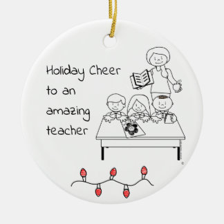 Teacher Christmas ornament - Customise