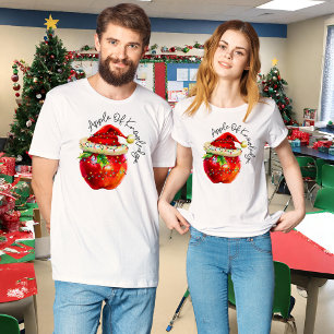 Teacher Christmas Tees   Apple Of Knowledge 