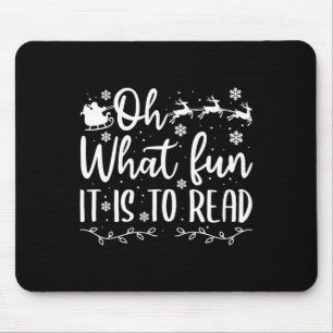 Teacher christmas that fun it a read mouse mat