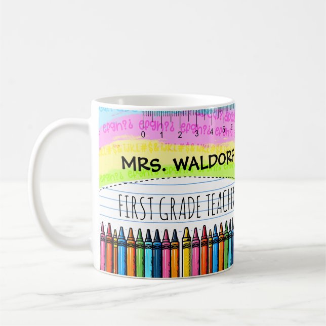 Teacher Class Faculty School Coffee Mug (Left)