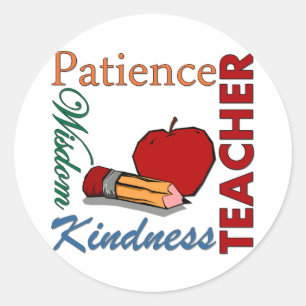 TEACHER CLASSIC ROUND STICKER