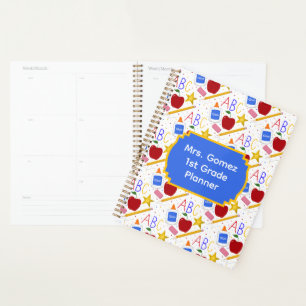 Teacher Classroom Apple Pencil Glue ABC Eraser Planner
