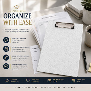 Teacher Clipboard Minimalist Geometric