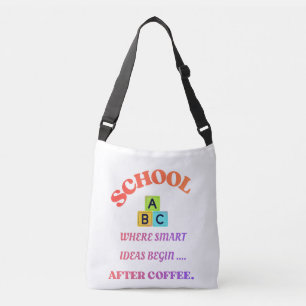 Teacher Coffee Tote Bag – Funny School Quote