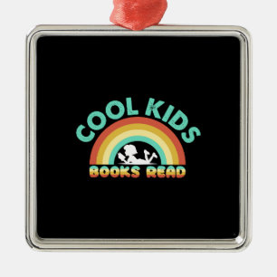 Teacher Cool Kids Books Read Metal Tree Decoration
