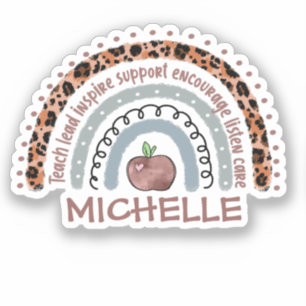 Teacher Core Values Rainbow