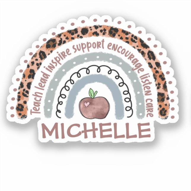 Teacher Core Values Rainbow (Front)