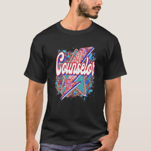 Teacher Counsellor Lightning Bolt Back To School T-Shirt