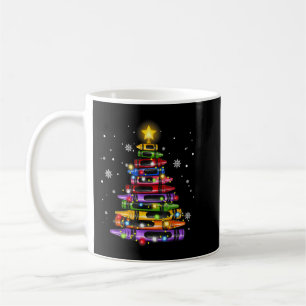 Teacher Crayon Christmas Tree Lights Student Schoo Coffee Mug