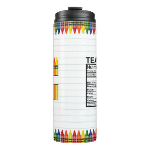 Teacher Crayons Thermal Tumbler