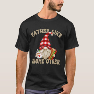Teacher Dad Gnome Graphic For Men Who Loves Books  T-Shirt
