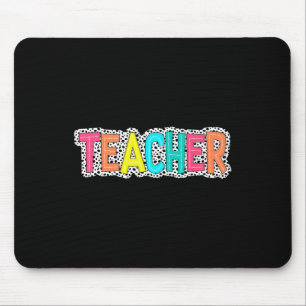 Teacher Dalmatian Dots Inspirational Back To Schoo Mouse Mat